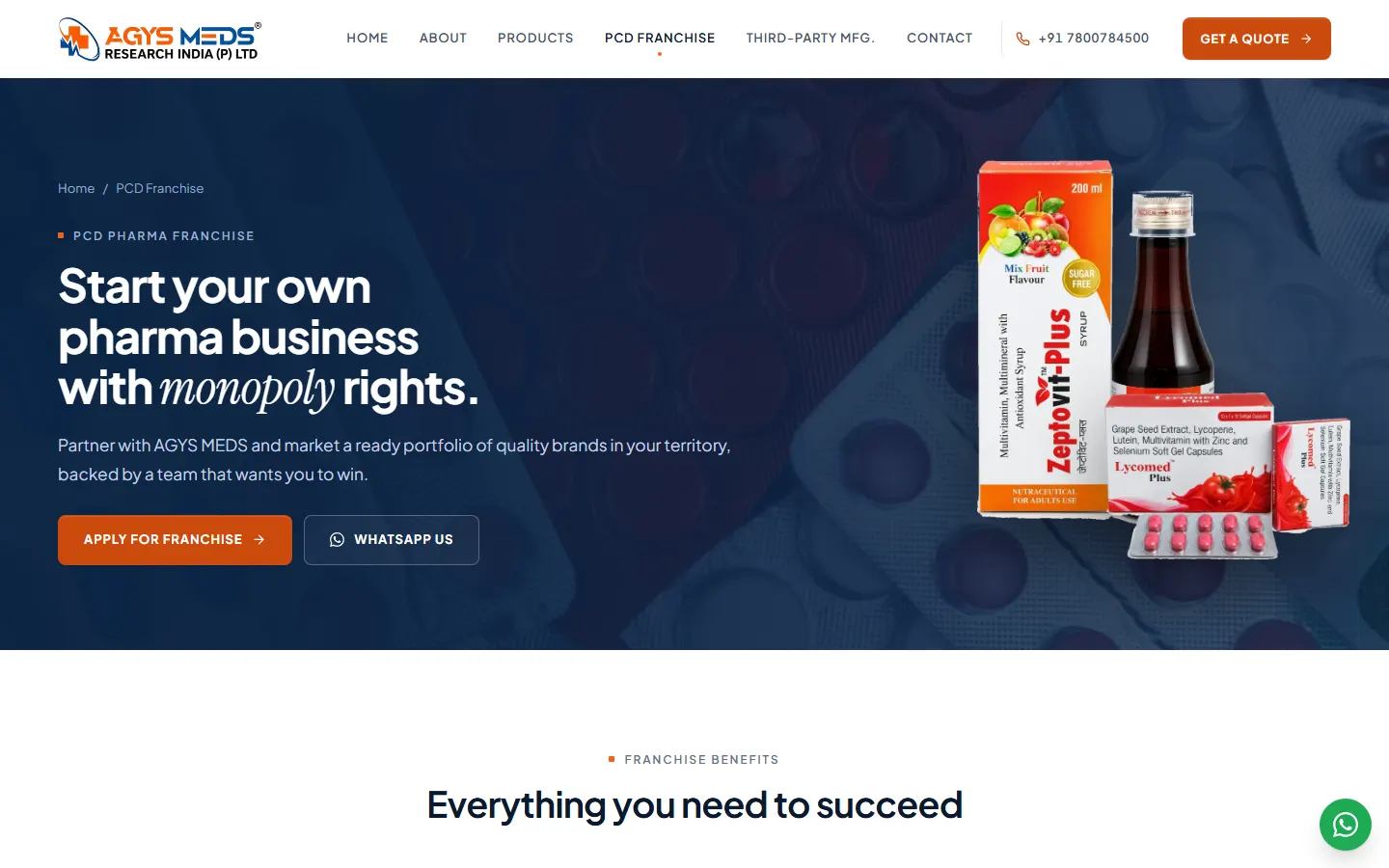 PCD franchise — monopoly rights for partners